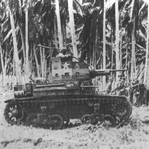 M2 tank on Guadalcanal