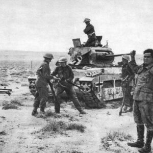 Surrender of a disabled German Matilda tank