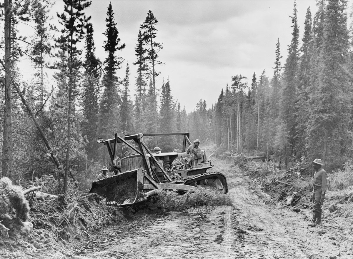 Diary October 29, 1942 4 Work on the 'Alaska Highway'