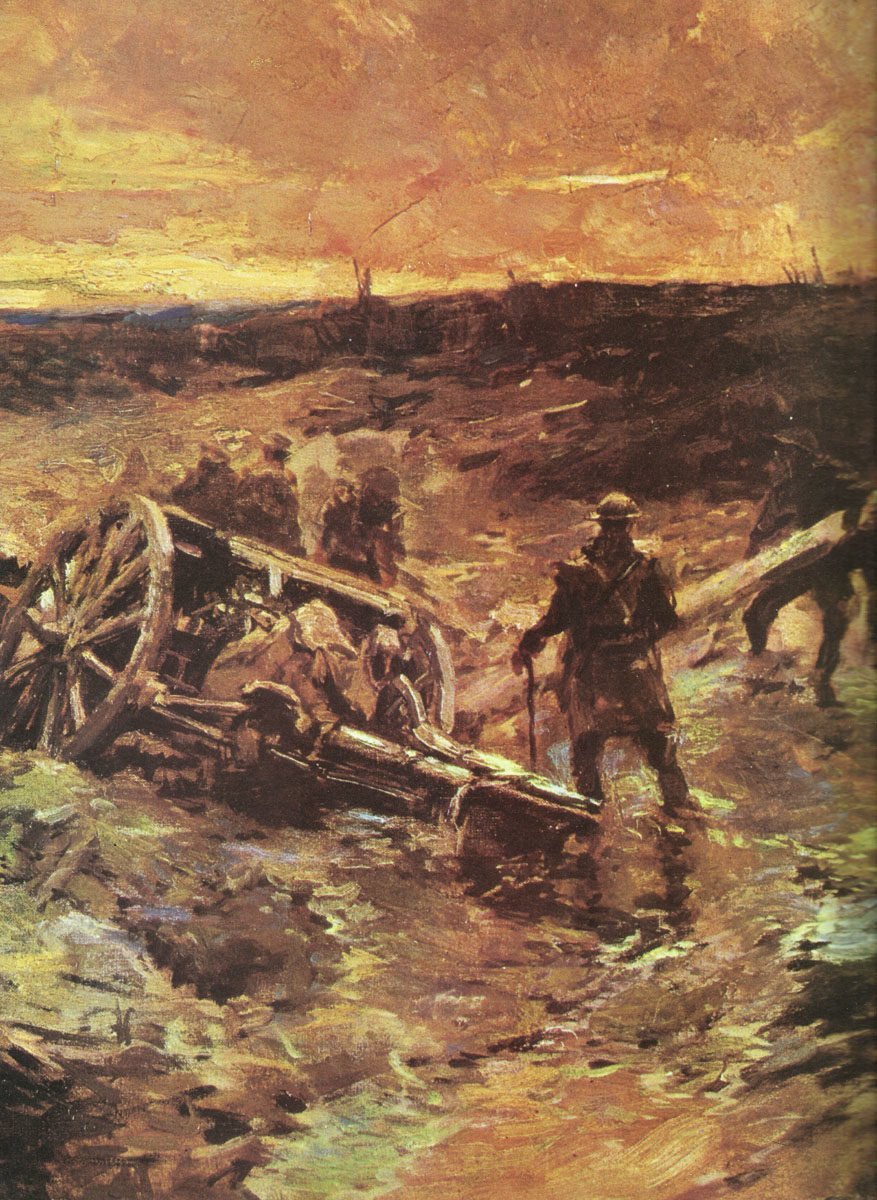 Diary October 26, 1917 18 Canadian gunners at Passchendaele