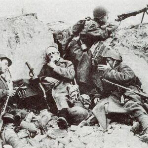 Russian soldiers in Stalingrad.