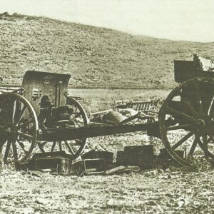 abandoned Turkish field gun in Palestine