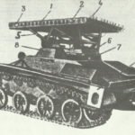T-60 light tank for BM-8-24 launcher