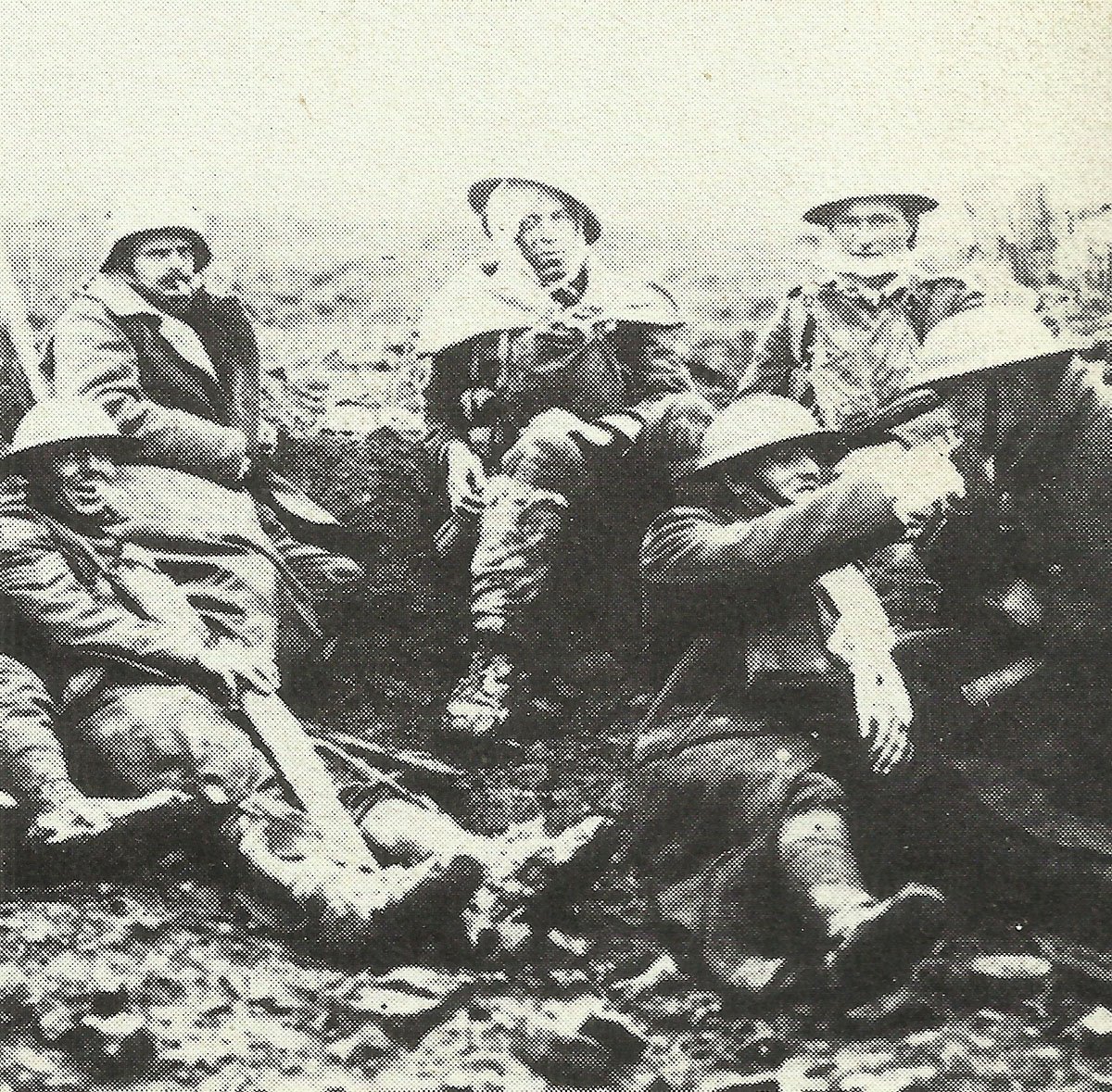 Canadian and German 'walking wounded'