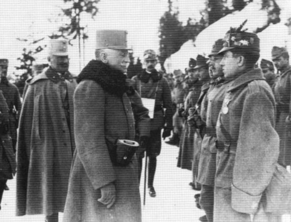 Conrad von Hoetzendorf inspecting troops