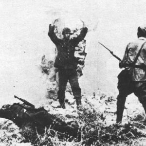 A German defender surrenders at Mozdok.