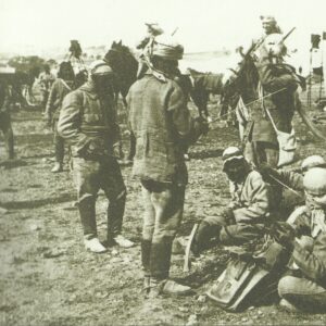 Turkish cavalry in a camp near Jerusalem