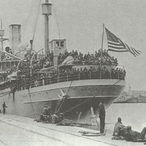 US troopship in France