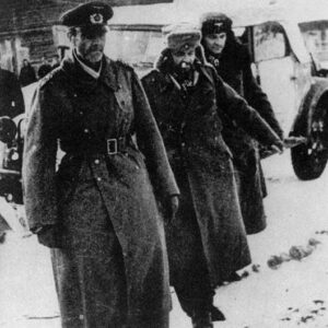 Paulus and his staff surrenders at Stalingrad.