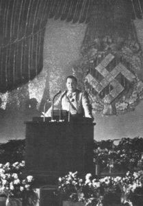 Goering speaks for the tenth anniversary of the Nazi regime