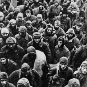 PoWs of the German 6th Army after the surrendering at Stalingrad.