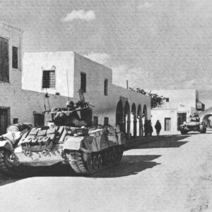 Valentine tanks of the 8th Army at Ben Gardane,