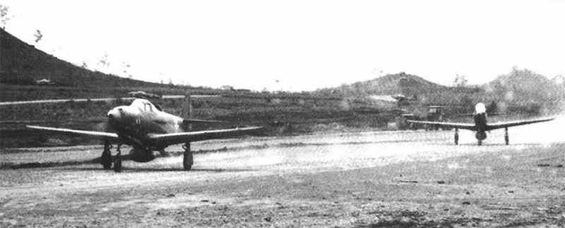 Diary February 6, 1943 14 P-39 Airacobras take off from one of the arfields around Port Moresby