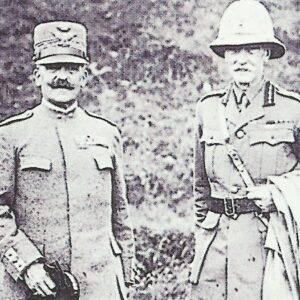 General Diaz with a British divisional commander
