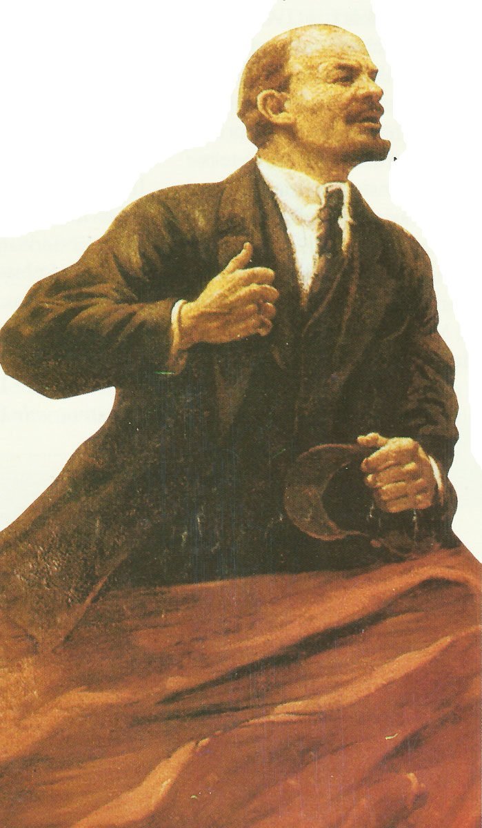 Lenin as a hero of the revolution.