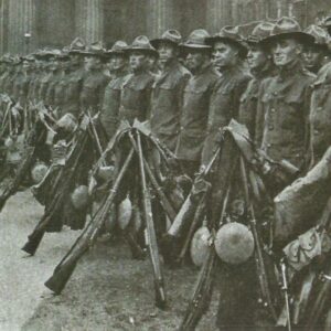 US troops with Springfield rifles
