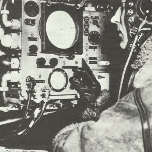 adio operator aboard an RAF bomber on the 'Gee' navigation device