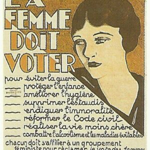 French poster calls for women's suffrage