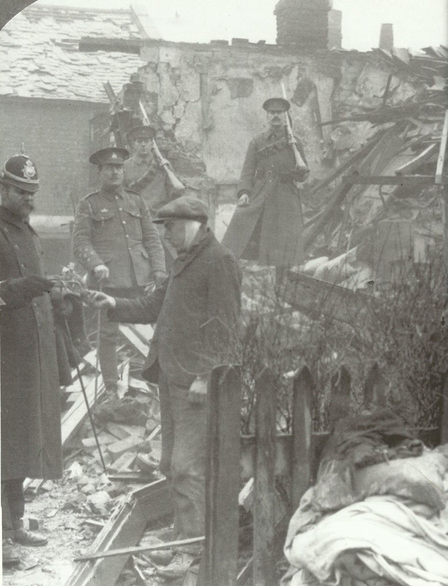 Diary February 16, 1918 16 damage after a German air raid