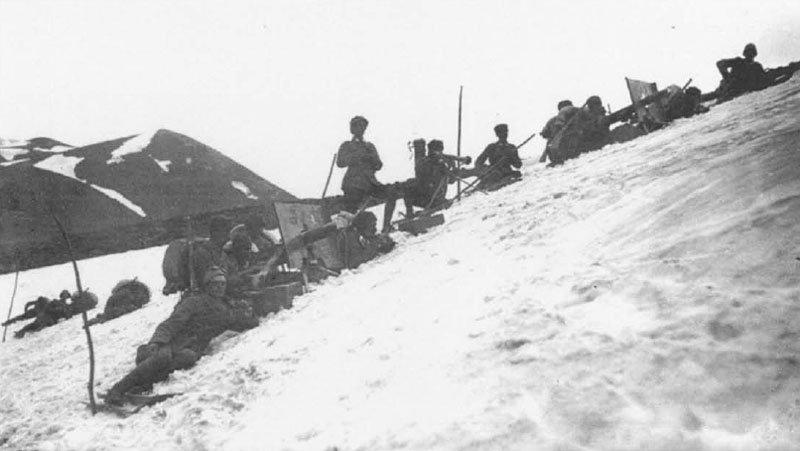Diary February 12, 1918 32 Turkish Mountain Ski Troops