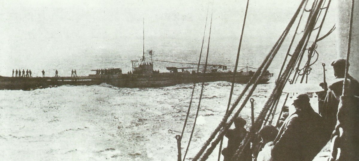 U-boat at sea