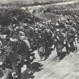 German infantry marches for Operation Michael