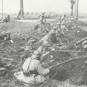 battle group of French and British soldiers