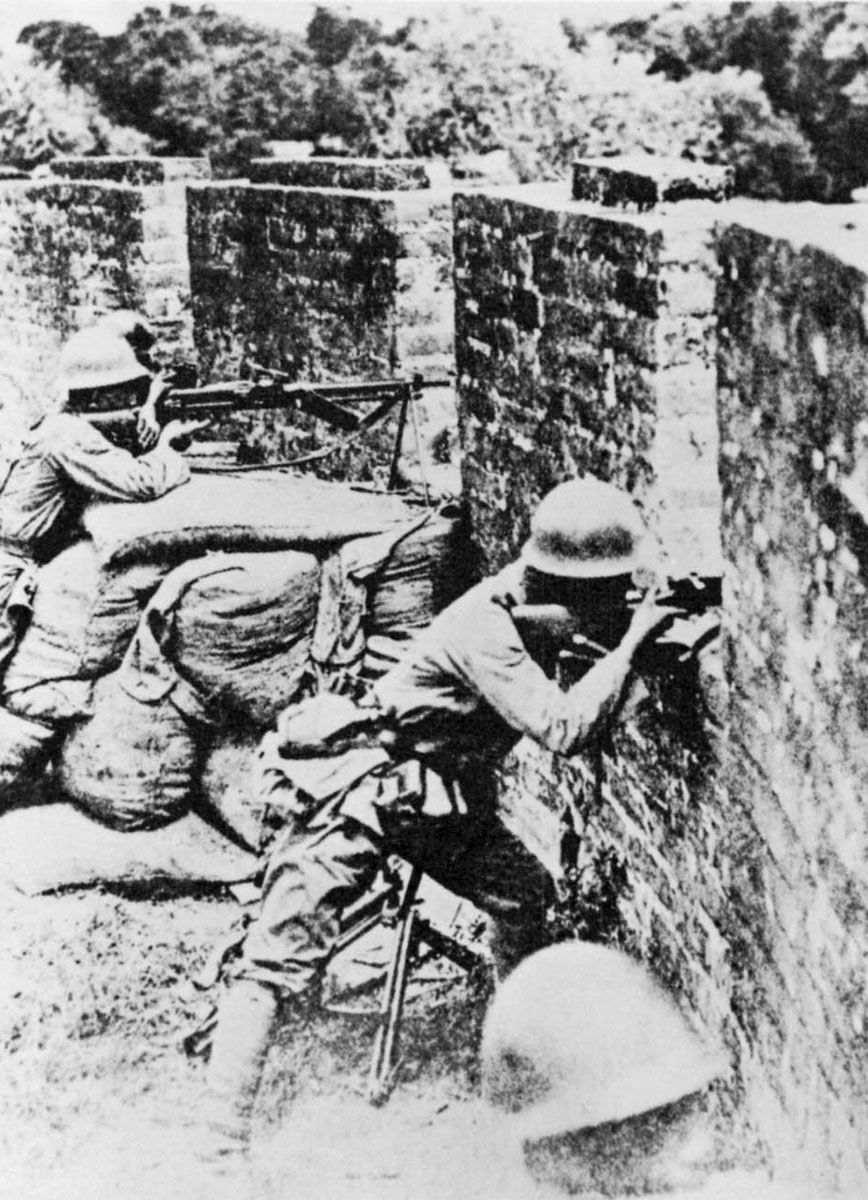 Japanese infantry in China