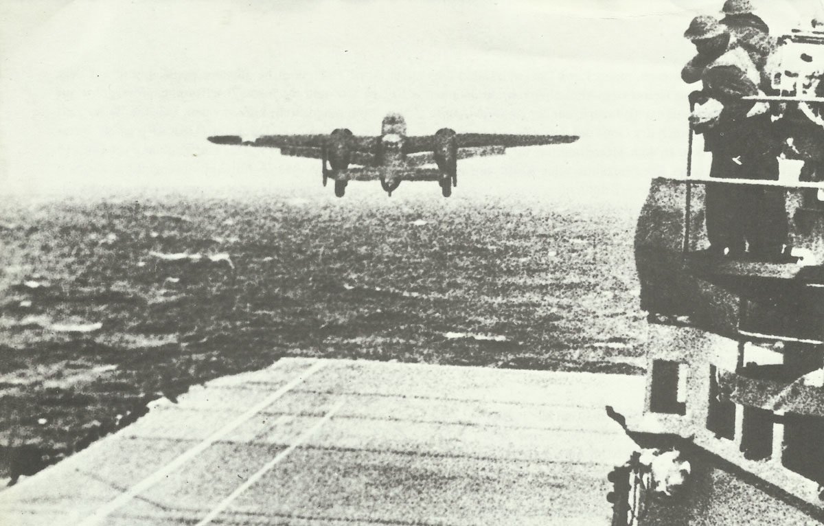 Diary April 21, 1943 16 Launch of B-25 from carrier Hornet