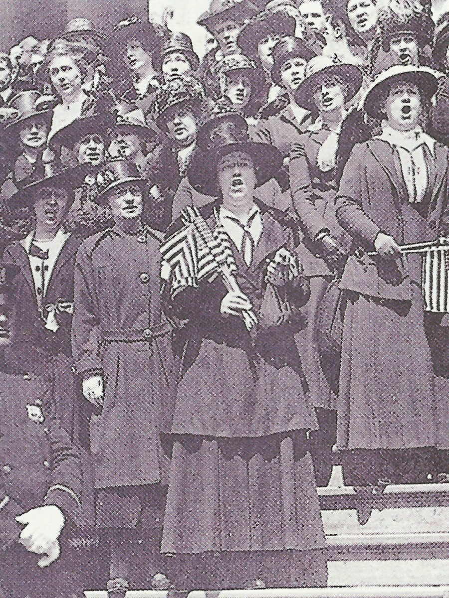 Diary April 6, 1918 24 women's choir in New York