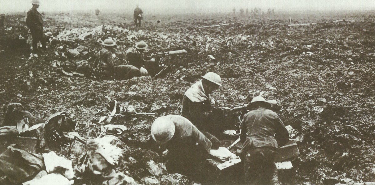 Diary April 17, 1918 34 Specially-prepared positions for Vickers machine-gun teams
