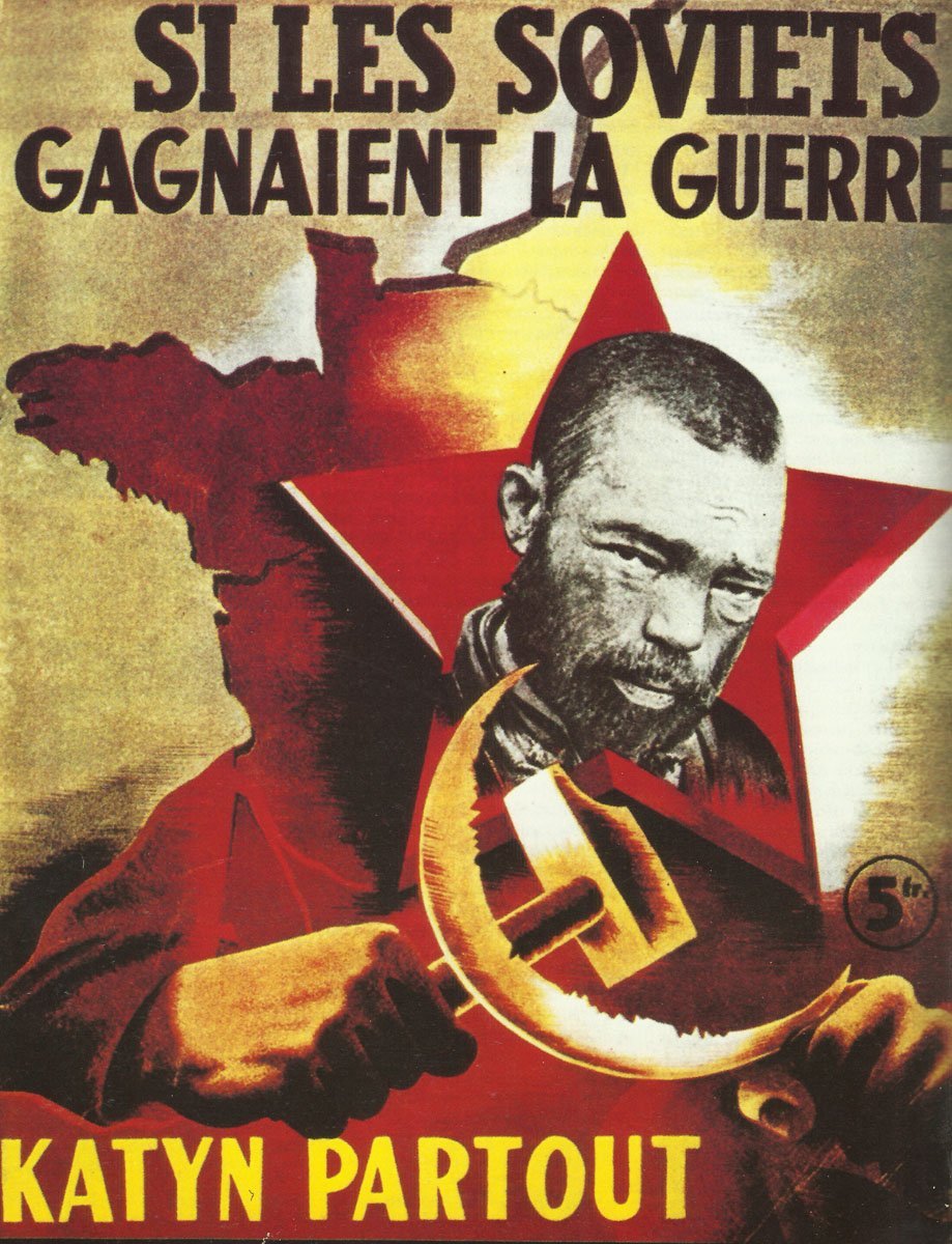 Propaganda poster in occupied France