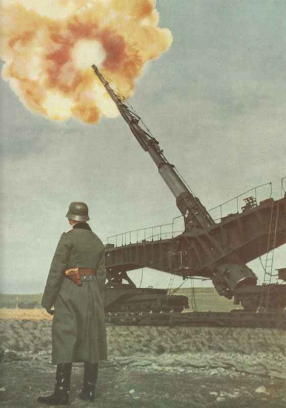 German long-range railway gun