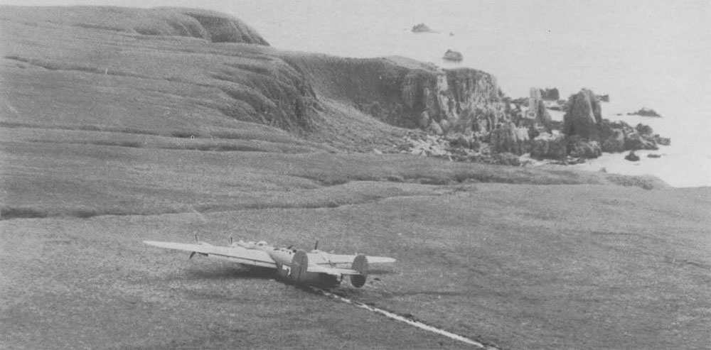 B-24D Liberator made a force landing