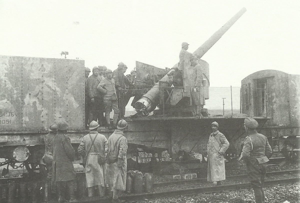 Diary April 19, 1918 26 train-mounted naval gun