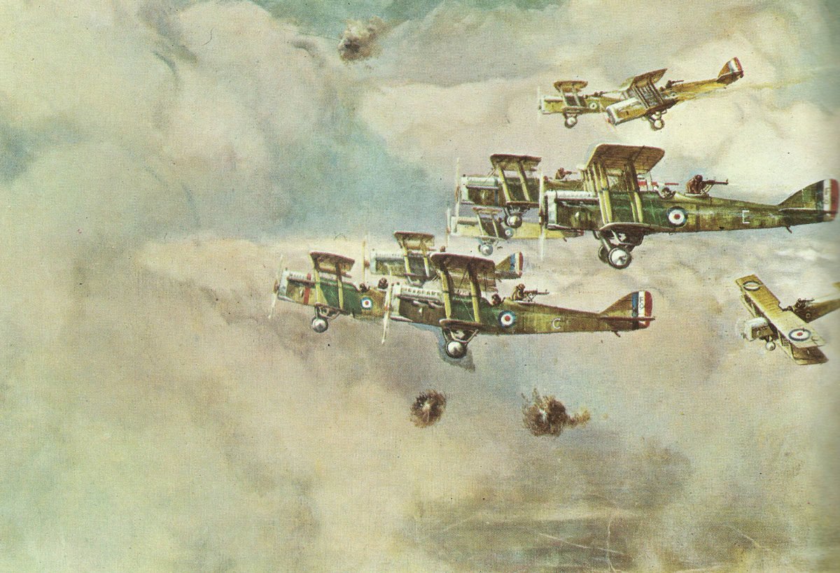 Diary May 3, 1918 20 Flight of DH4s