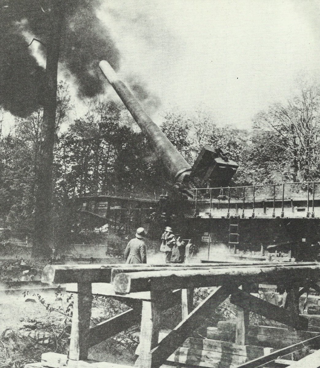 Diary May 4, 1918 16 German 38-cm gun in railway carriage