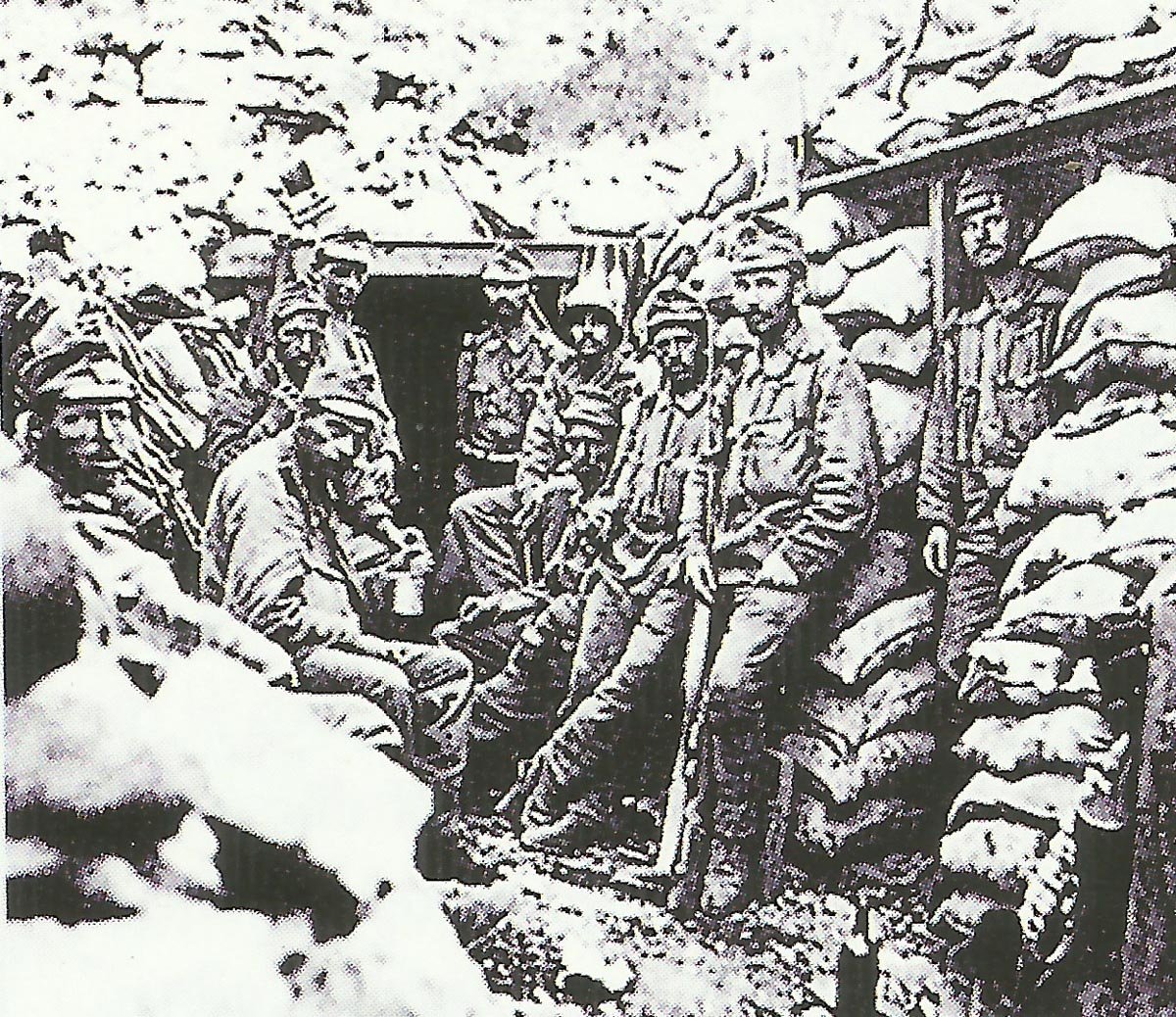 position in the Alps 1918.