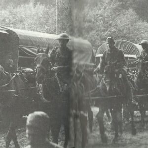 soldiers rush ammunition supplies to the front