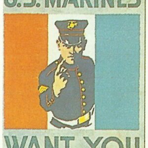 Recruitment poster for the US Navy Corps.