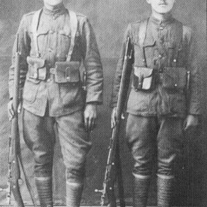 Serbian infantrymen in Salonika in 1918