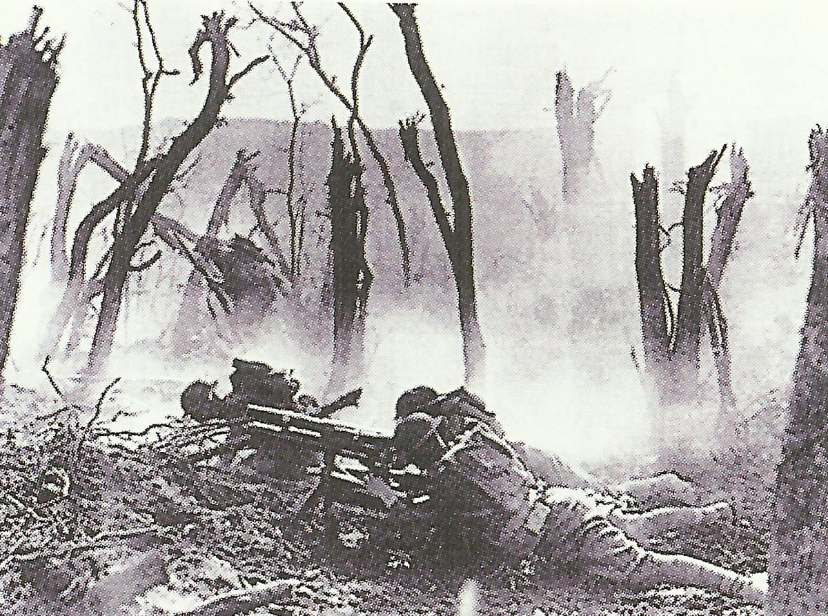 US soldiers in battle