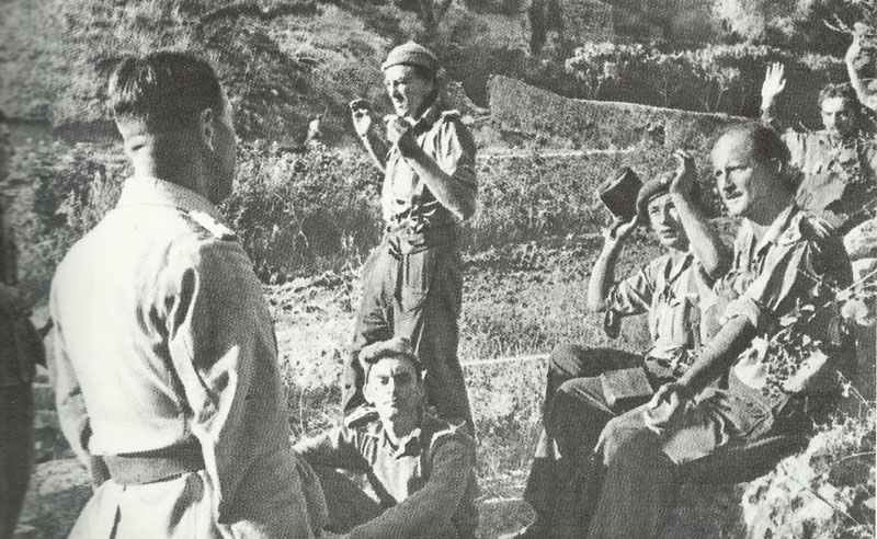 Captured British soldiers on Sicily
