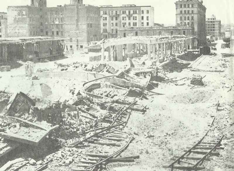 Railway station Ostiense after the first Allied air raid