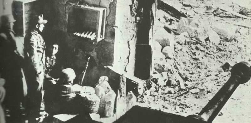 Command post of a German StuG assault gun unit