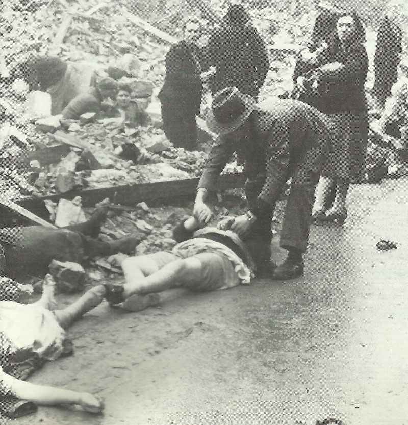 Civilian casualties of the 'Battle of Hamburg'.