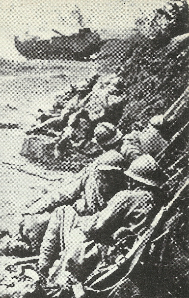 Diary July 20, 1918 10 French troops take cover