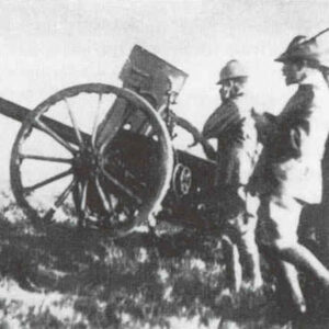 mountain artillery battery in Albania