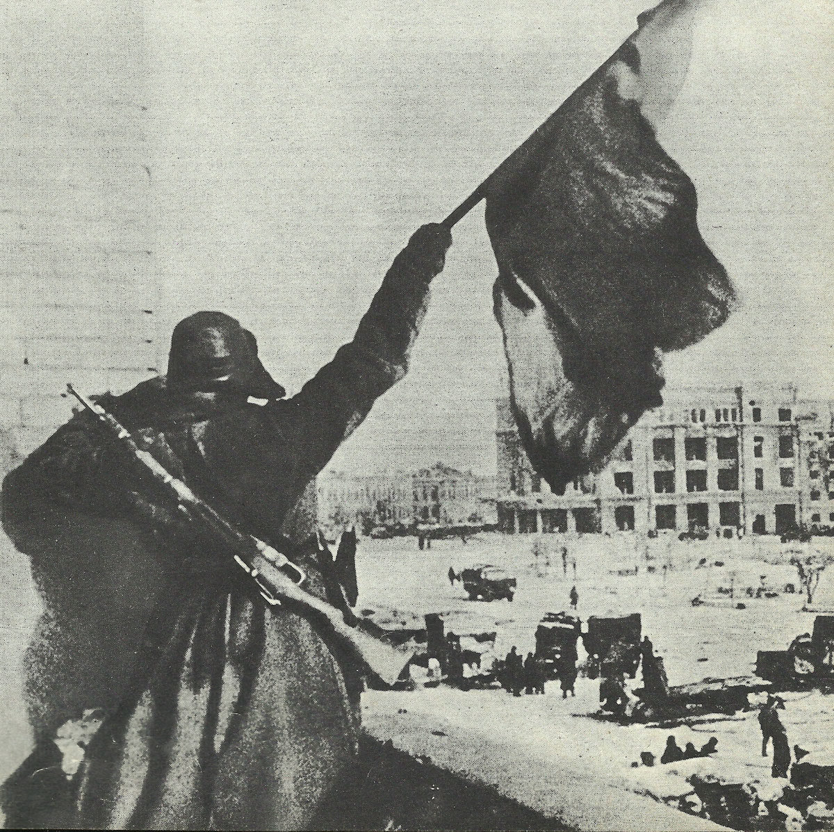 department store on Red October Square in Stalingrad