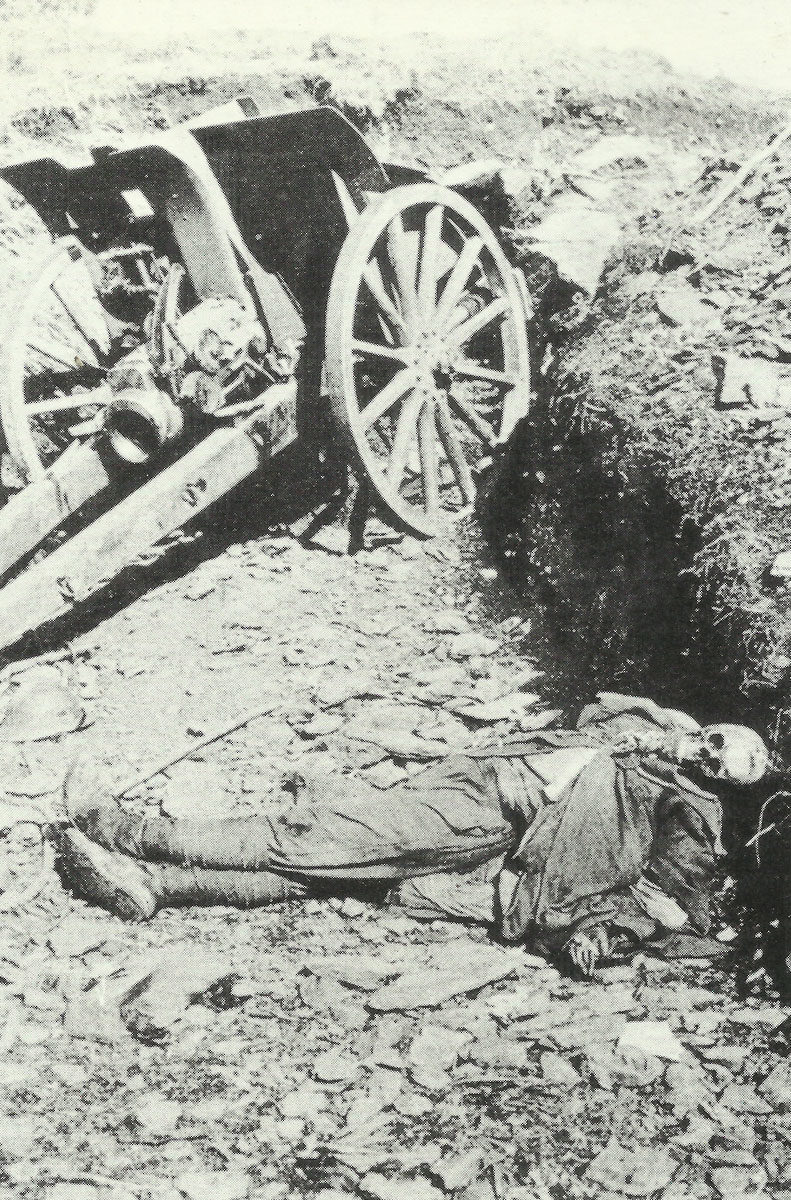 Diary July 25, 1918 4 Skeleton of a French gunner